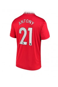 Manchester United Antony #21 Voetbaltruitje Thuis tenue 2022-23 Korte Mouw
